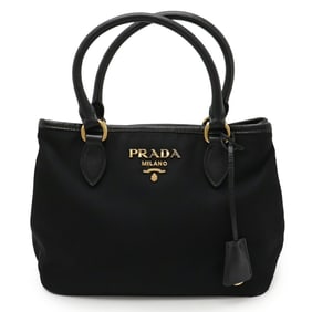 PRADA Tessuto handbag tote bag in nylon (NERO) black