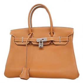 Hermes Hermès Birkin 30 Togo Gold Handbag with H Stamp for Women