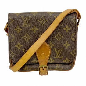 Louis Vuitton Monogram Mini Cartouchiere Shoulder Bag M51254 Brown Women's