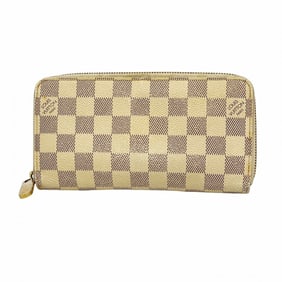 Louis Vuitton Damier Azur Zippy Wallet N60019 White Men's and Women's