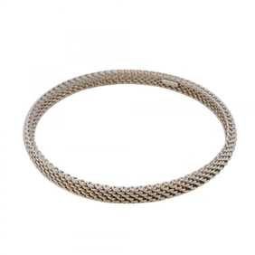 Tiffany Bangle Somerset 18K White Gold for Women