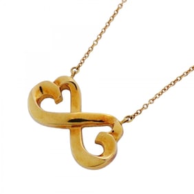 Tiffany Double Loving Heart Necklace in 18KYG Yellow Gold for Women