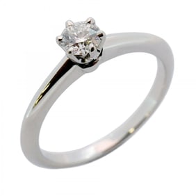 Tiffany Solitaire Ring, 1PD, Pt950 Platinum, 0.25ct Diamond, Size 10.5, Women's