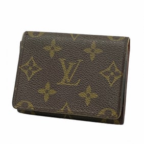 Louis Vuitton Monogram Envelope Carte de Visite Business Card Case M62920 Brown Men's/Women's
