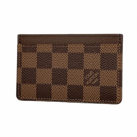 Louis Vuitton Damier Porte Carte Sample Card Case N61722 Ebene for Men and Women