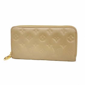 Louis Vuitton Monogram Embossed Zippy Wallet M81511 Taupe Women's