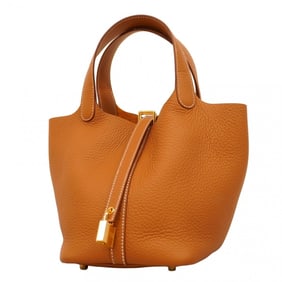 Hermes Hermès Picotin Lock PM Handbag, Taurillon Clemence Leather, Gold, K Stamp, Women's, P1567236