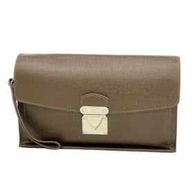 Louis Vuitton Taiga Belaia Clutch Bag M32598 Grizzly Men's