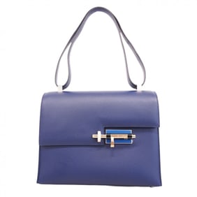 Hermes Hermès Veru 21 Shoulder Bag, Epsom Leather, Blue Navy, Gold, Z Stamp, Women's