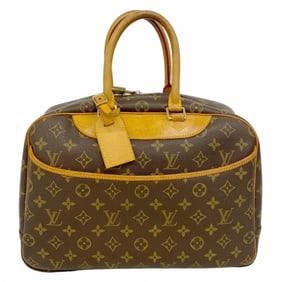 Louis Vuitton Monogram Deauville Handbag M47270 Brown Women's