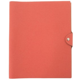 Hermès Ulysse GM Togo Rouge Pivoine Silver Hardware R Stamp (2014 Model) Red Dial Cover 0374 HERMES