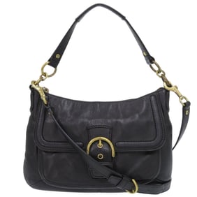 Gucci F24687 Leather Black 2-Way Shoulder Bag 0539 GUCCI