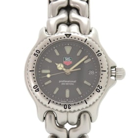TAG Heuer Sel Date S99.213 Professional Stainless Steel Grey Quartz Watch 0232 HEUER