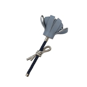 Unused Hermès Fleur Flower Swift Metal Blue Navy Silver Brooch 1554 HERMES