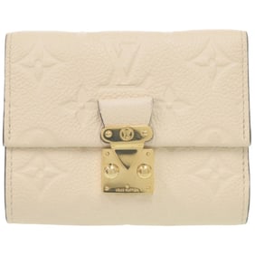 Louis Vuitton Compact Wallet Portefeuille Metis Monogram Empreinte M81071 IC Chip Creme Tri-fold
