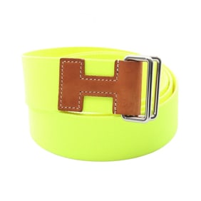 Hermes Hermès Nomad 40 Belt, Canvas and Leather, Women's, Green Brown
