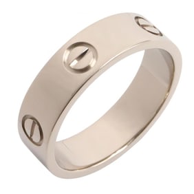 Cartier Love Ring, 18K White Gold, Silver, for Men and Women, B4084700