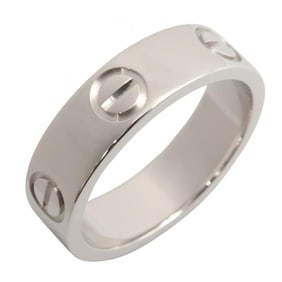Cartier Love Ring, 18K White Gold, Silver, for Men and Women, B4084700