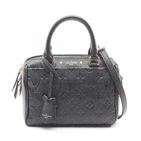 Louis Vuitton Speedy Bandouliere 20 Handbag, Leather, Monogram Empreinte, Women's, Black, M42397