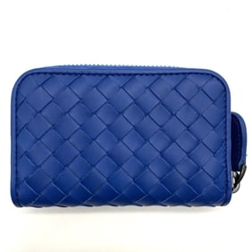 Bottega Veneta Intrecciato Round Coin Case, Leather