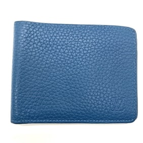 Louis Vuitton Portefeuille Multiple Blue Taurillon Leather M58190 LOUIS VUITTON