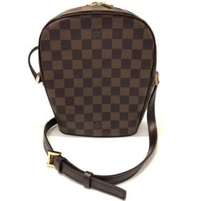 Louis Vuitton Ipanema PM Damier Ebene Shoulder Bag Brown Leather Pochette N51294 LOUIS VUITTON