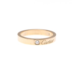 Cartier C De Cartier Diamond Wedding Ring CRB4086451 Pink Gold (18K) Fashion Diamond Band Ring
