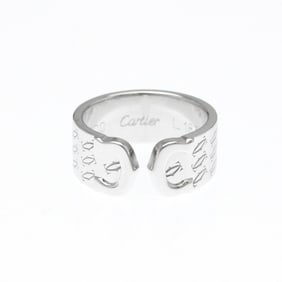 Cartier C2 Christmas Limited Edition Ring White Gold (18K) Fashion No Stone Band Ring Silver