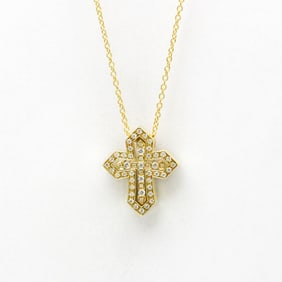 Damiani Belle Epoque Crown Necklace, Size Small Yellow Gold (18K) Diamond Men,Women Fashion Pendant