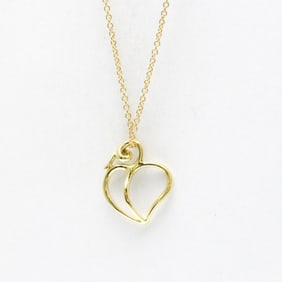 Tiffany Apple Leaf Heart Necklace Yellow Gold (18K) No Stone Men,Women Fashion Pendant Necklace