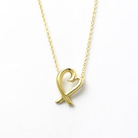 Tiffany Loving Heart Yellow Gold (18K) No Stone Women,Men Fashion Pendant Necklace (Gold)