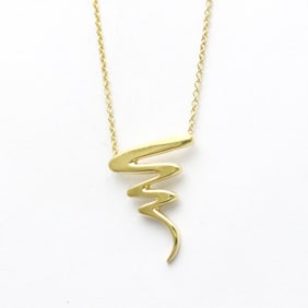 Tiffany Scribble Necklace Yellow Gold (18K) No Stone Women,Men Fashion Pendant Necklace (Gold)