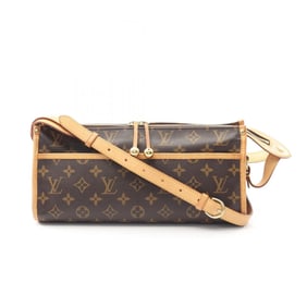 Louis Vuitton Popincourt Long Shoulder Bag, Coated Canvas and Leather, Monogram, Women's, Brown,