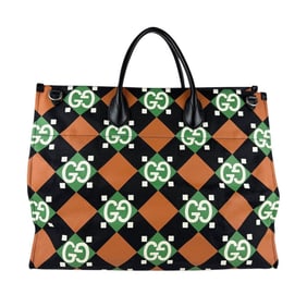 Gucci handbag/shoulder bag in coated canvas and leather multicolor for men women, model 674302 z7376