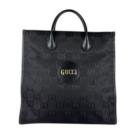 Gucci Off the Grid Shoulder Bag/Handbag, Nylon and Leather, Black, Men's, 630355 z7238