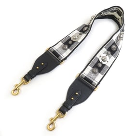 Christian Dior Shoulder Strap Canvas Black and White Women's 56388a