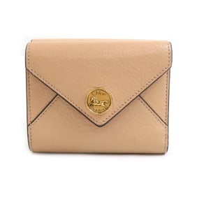 Chloé Chloe Women's Bifold Wallet in Pink Beige Leather (h31642i)