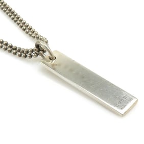 Gucci necklace with double ball chain in 925 silver for men and women (e61008a)