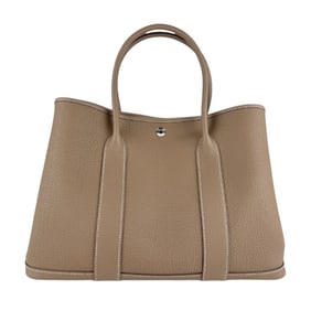 Hermes Hermès Garden PM 36 Negonda Etoupe Handbag for Women z7322