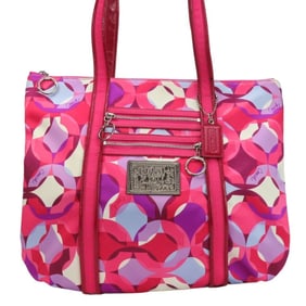 Coach tote bag Poppy 14747 Op Art Kaleidoscope Pink Women's COACH