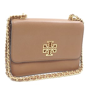 Tory Burch Women's Brown Leather Chain Shoulder Bag