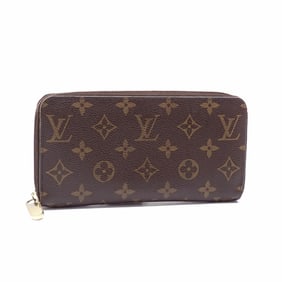 Louis Vuitton Monogram Zippy Wallet, Women's, Brown, M42616