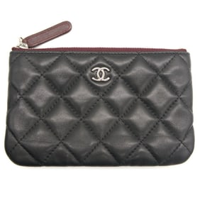 CHANEL Classic Mini Pouch Coco Mark Black A82365