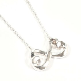 TIFFANY & Co. Tiffany Double Loving Heart Paloma Picasso Necklace in 925 Sterling Silver for Women