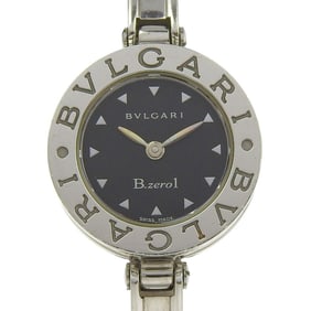 BVLGARI Bzero1 BZ22S Women's Stainless Steel Quartz Analog Display Watch with Black Dial
