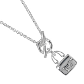 Hermes Hermès Amulet Constance Necklace, 925 Sterling Silver, Approx. 12.5g, Women's