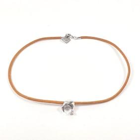 LOUIS VUITTON Louis Vuitton Kiwi Cup 2003 Limited Edition Necklace, Silver 925/Leather, Silver,