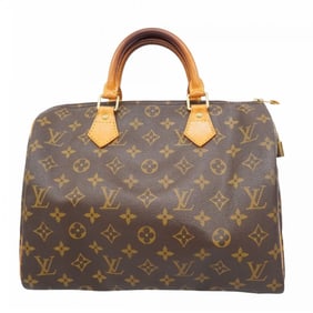 Louis Vuitton Monogram Speedy 30 Handbag M41108 Brown Women's
