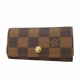 Louis Vuitton Damier Multicle 4 Key Case N62631 Ebene for Men and Women