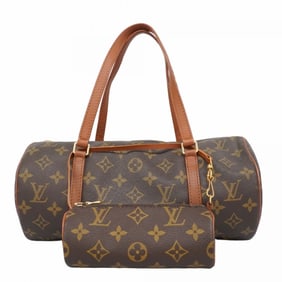 Louis Vuitton Monogram Papillon 30 Handbag M51385 Brown Women's